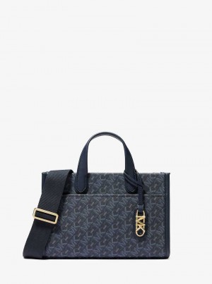 Michaelkors Gigi Small Empire Signature Logo Tmavě Blankyt | SN-MK26858