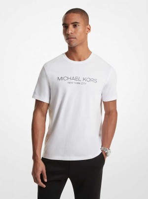 Michaelkors Graphic Logo Cotton Bílé | SN-MK27972