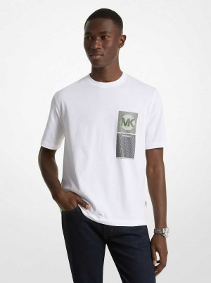 Michaelkors Graphic Logo Cotton Bílé | SN-MK27982