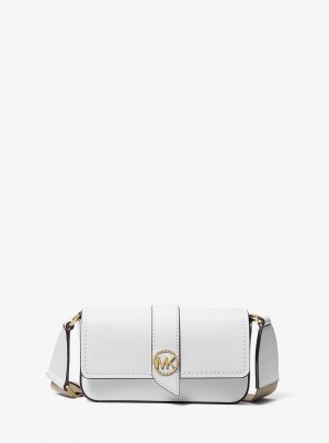 Michaelkors Greenwich Extra-Small Saffiano Leather Bílé | SN-MK27266