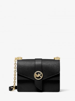 Michaelkors Greenwich Small Saffiano Leather Černé | SN-MK27248