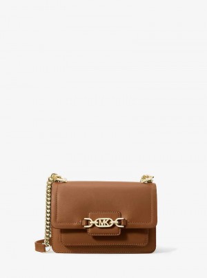 Michaelkors Heather Extra-Small Leather Hnědé | SN-MK27185