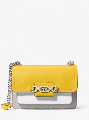 Michaelkors Heather Large Color-Block Leather Žluté | SN-MK27084