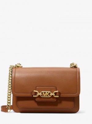 Michaelkors Heather Large Leather Hnědé | SN-MK27075