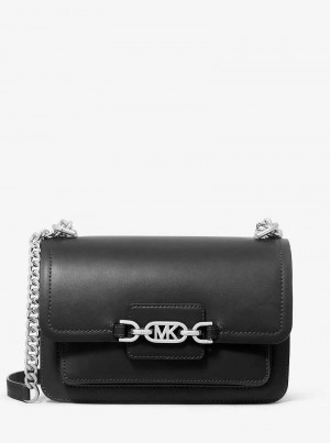 Michaelkors Heather Large Leather Černé | SN-MK27060