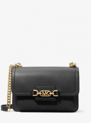 Michaelkors Heather Large Leather Černé | SN-MK27074