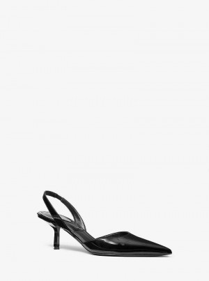 Michaelkors Holly Patent Leather Černé | SN-MK27506