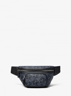 Michaelkors Hudson Empire Signature Logo Tmavě Blankyt | SN-MK28121