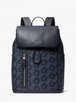 Michaelkors Hudson Empire Signature Logo Tmavě Blankyt | SN-MK28177