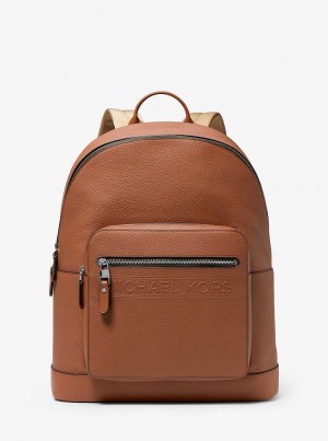 Michaelkors Hudson Leather Commuter Hnědé | SN-MK28185