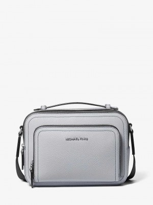 Michaelkors Hudson Pebbled Leather Šedé | SN-MK28140