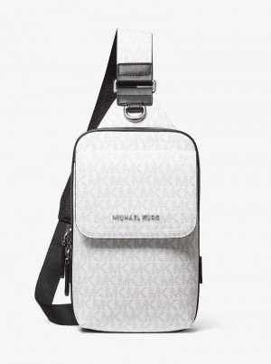 Michaelkors Hudson Signature Logo Bílé | SN-MK28124
