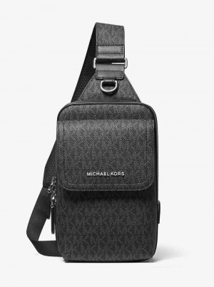 Michaelkors Hudson Signature Logo Černé | SN-MK28123