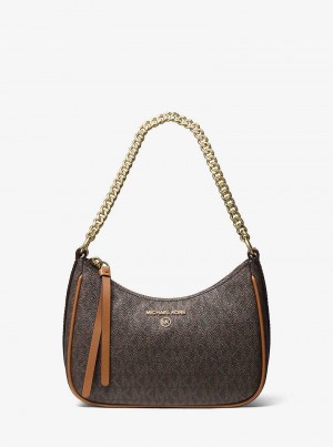 Michaelkors Jet Set Charm Small Logo Hnědé | SN-MK27013