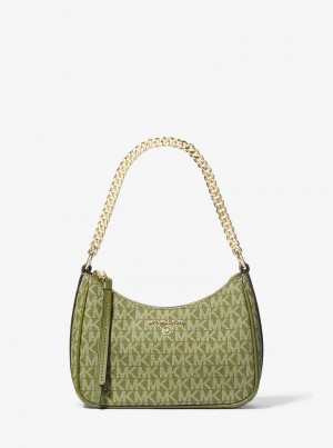 Michaelkors Jet Set Charm Small Logo Olivy Zelené | SN-MK27011