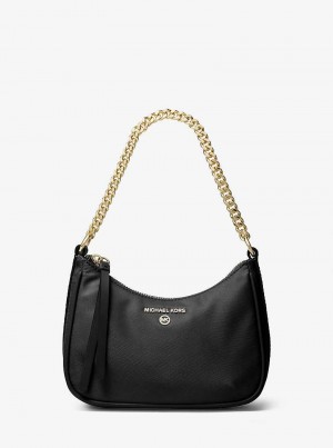 Michaelkors Jet Set Charm Small Nylon Gabardine Černé | SN-MK26989