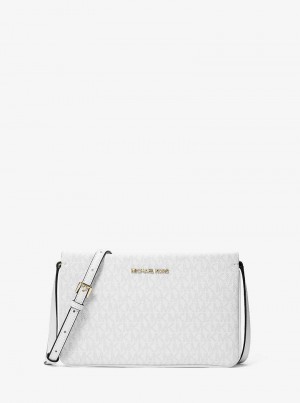 Michaelkors Jet Set Large Signature Logo Bílé | SN-MK27118