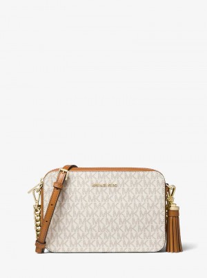 Michaelkors Jet Set Medium Logo Světle Žluté | SN-MK27159