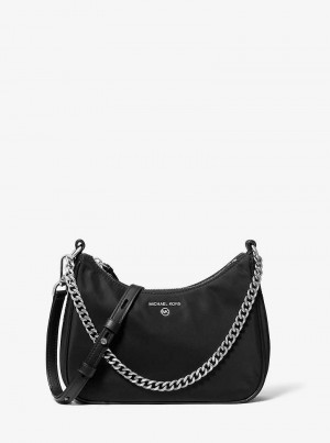 Michaelkors Jet Set Medium Nylon Gabardine Černé | SN-MK27201