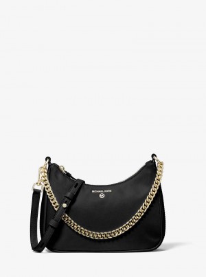Michaelkors Jet Set Medium Nylon Gabardine Černé | SN-MK27210