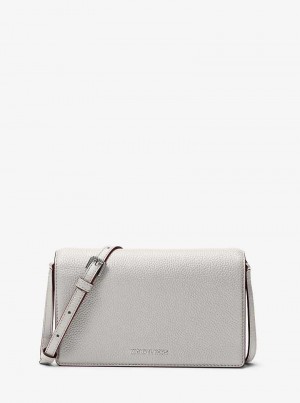 Michaelkors Jet Set Medium Pebbled Leather Šedé | SN-MK27190
