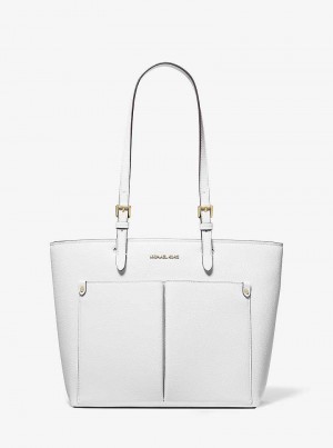 Michaelkors Jet Set Medium Pocket Bílé | SN-MK26786