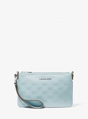 Michaelkors Jet Set Travel Small Woven Logo Nylon Blankyt | SN-MK27177