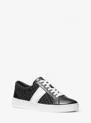 Michaelkors Juno Crystal Embellished Canvas Černé | SN-MK27470