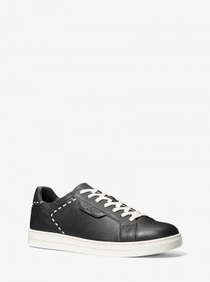 Michaelkors Keating Hand-Stitched Leather Černé | SN-MK28227