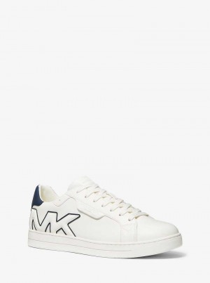 Michaelkors Keating Leather Logo Tmavě Blankyt Viacfarebný | SN-MK28203