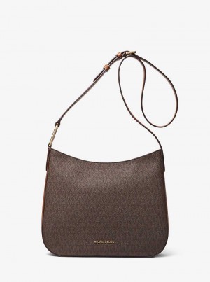 Michaelkors Kensington Large Signature Logo Hnědé | SN-MK27216