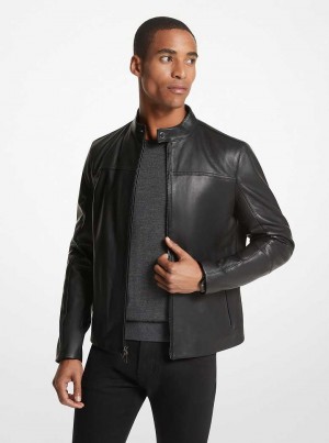 Michaelkors Leather Racer Černé | SN-MK28090
