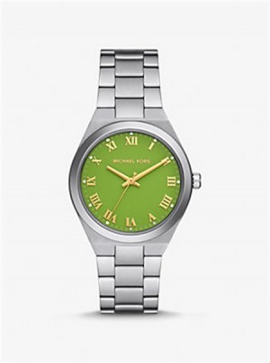 Michaelkors Lennox Silver-Tone Watch Stříbrné | SN-MK28398