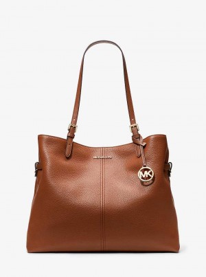 Michaelkors Lenox Large Leather Hnědé | SN-MK26935