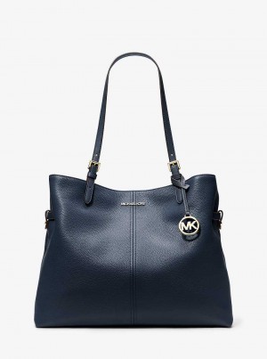 Michaelkors Lenox Large Leather Tmavě Blankyt | SN-MK26936