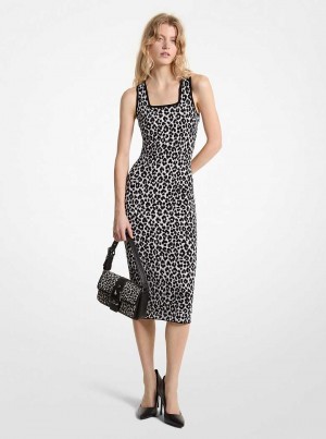 Michaelkors Leopard Jacquard Knit Šedé | SN-MK26650