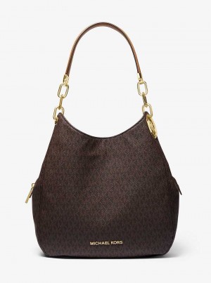 Michaelkors Lillie Large Logo Hnědé | SN-MK27021