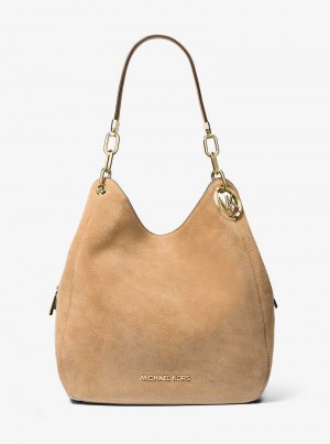 Michaelkors Lillie Large Suede Hnědé | SN-MK27085