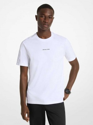 Michaelkors Logo Tape Cotton Bílé | SN-MK28000
