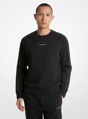 Michaelkors Logo Tape Cotton Blend Černé | SN-MK28042
