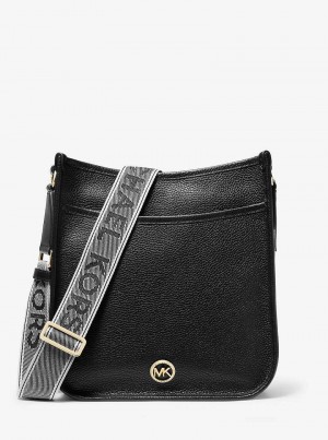 Michaelkors Luisa Large Pebbled Leather Černé | SN-MK27273