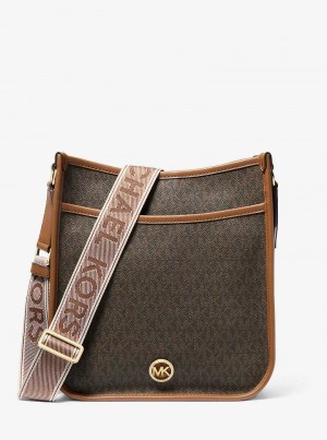 Michaelkors Luisa Large Signature Logo Hnědé | SN-MK27225