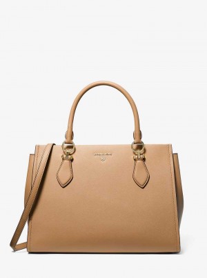 Michaelkors Marilyn Large Saffiano Leather Hnědé | SN-MK27301