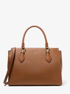 Michaelkors Marilyn Large Saffiano Leather Hnědé | SN-MK27303