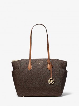 Michaelkors Marilyn Medium Logo Hnědé | SN-MK26890