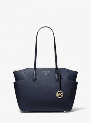 Michaelkors Marilyn Medium Saffiano Leather Tmavě Blankyt | SN-MK26922