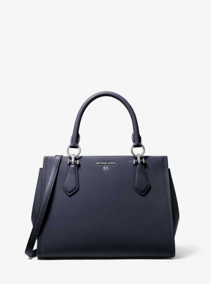 Michaelkors Marilyn Medium Saffiano Leather Tmavě Blankyt | SN-MK27316
