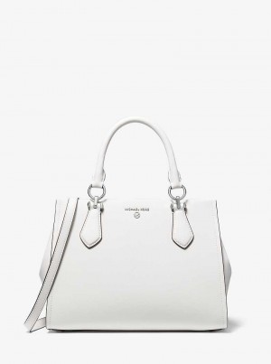 Michaelkors Marilyn Medium Saffiano Leather Bílé | SN-MK27317