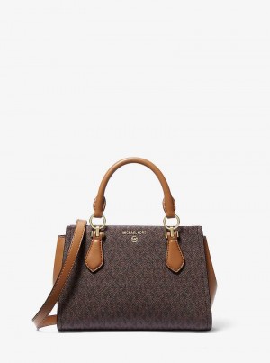 Michaelkors Marilyn Small Logo Hnědé | SN-MK27220
