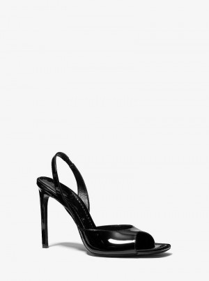 Michaelkors Marisa Patent Leather Černé | SN-MK27557